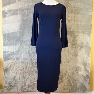 NWT Yelete Blue Long Sleeve Sheath Dress